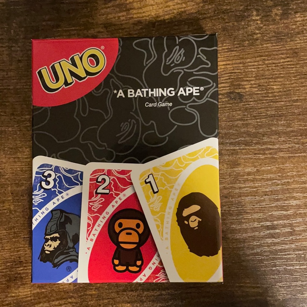A Bathing Ape Uno Card Game Bape